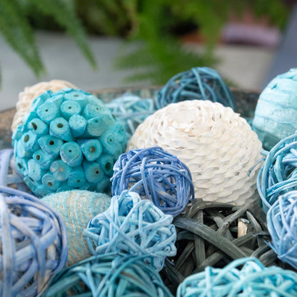 ANDALUCA Decorative Balls Bag Bowl Filler Home Decor (Turqouise Blue)