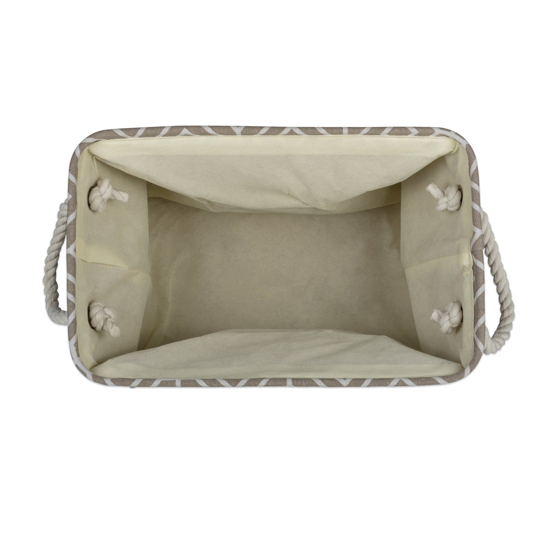 DII Collapsible Polyester Storage Bin, Stained Glass, Stone, Large Rectangle