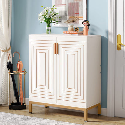 Tribesigns Shoe Cabinet with Doors, 20 Pairs Entryway Shoe Storage Cabinet with Shelves, 5-Tier