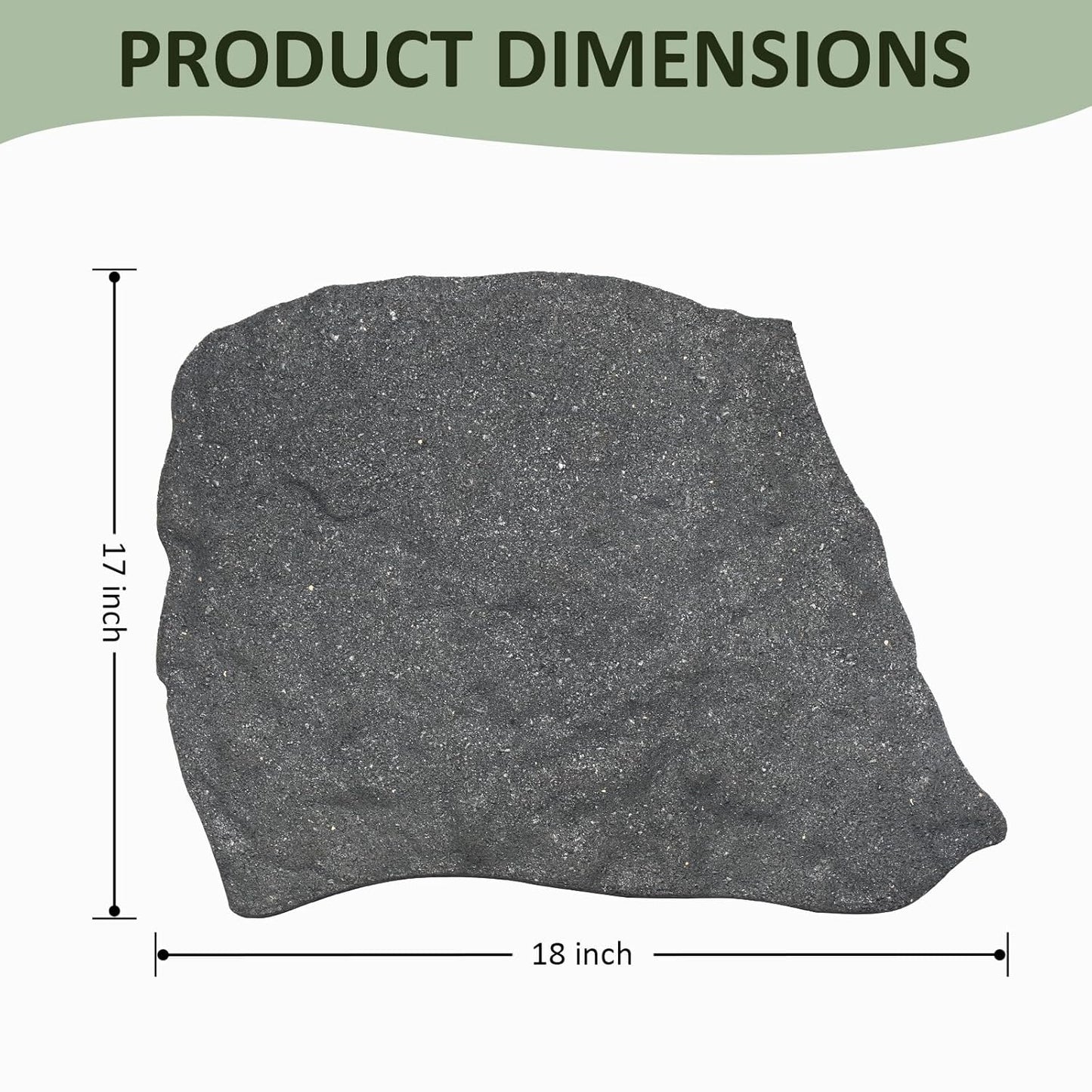 3 Pack Rubber Stepping Stones Outdoor Garden Rubber Pavers Pathway Walkway Paving Stones