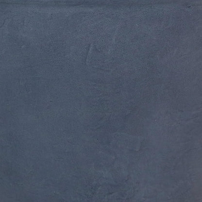 Sunnydaze 20-Inch Anjelica Large Plastic Pot for Plants - Outdoor Polyresin Round Planter with Drillable Drainage Holes - Slate - 2pk