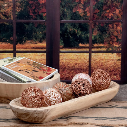 ANDALUCA Decorative Vase Filler Bag with Orbs, Balls (Rustic Copper)