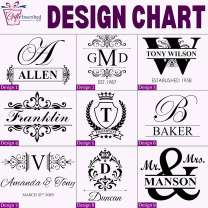 Gifts Inscribed Custom Whiskey Decanter Bottle (750 ml) - Personalized Glass Liquor Decanter Set - Customized Glassware - Engraved Whisky Glassware Gift for Wedding, Groomsman, Anniversary, Birthday