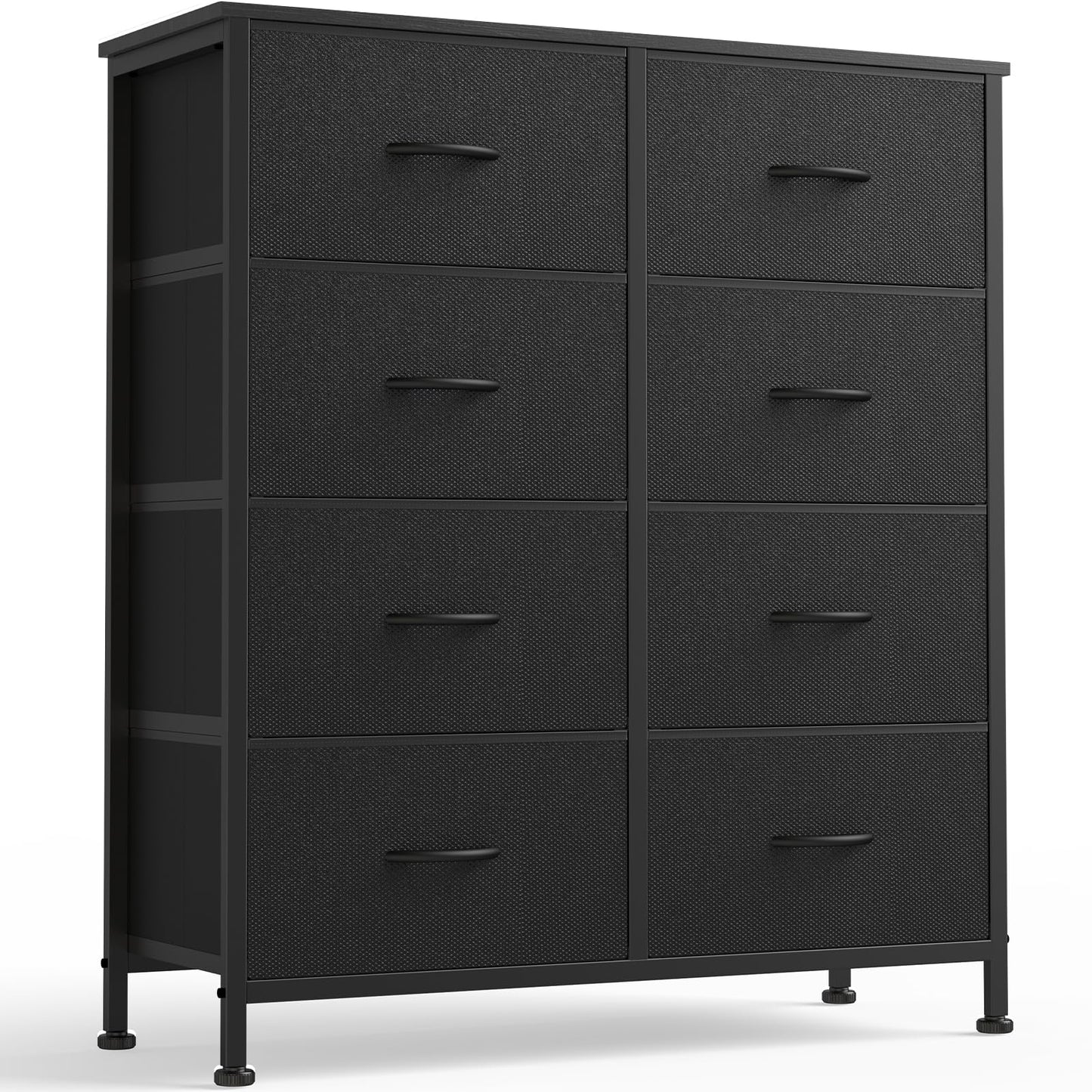 OLIXIS 8 Drawer Storage Dresser for Bedroom, Black Closet Organizers Units
