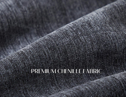 110 Inch Cloud Sectional Couches for Living Room, Convertible L Shaped Couch with Ottoman, 3 Seater Modular Sectional Sofa, Grey