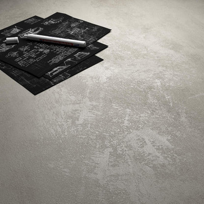 Mobili Fiver, Set of 2 Rachele Shelves, 31.49 in, Concrete Effect, Grey, Made in Italy