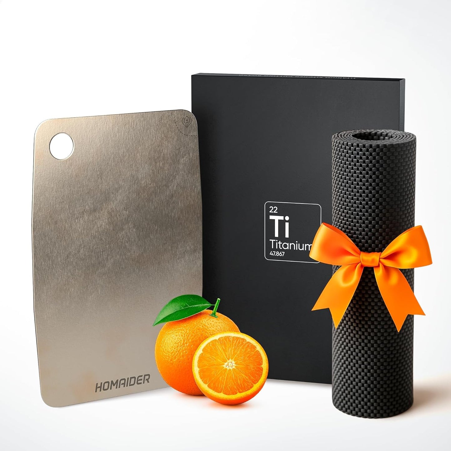 Titanium Cutting Board – Pure Titanium Chopping Board for Kitchen – Non-Toxic, Microplastic-Free, Double-Sided, Dishwasher Safe, Durable Metal Cutting Board