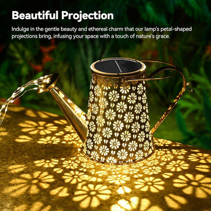2 Pack Solar Watering Can with Lights,Solar Outdoor Garden Decor Waterproof Hanging Lantern Landscape Lights Outside Decorations for Yard Lawn Patio Gardening Gifts.