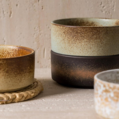 Ceramic Bowl Sets of 4, 4.5 Inches Mix Color, Small Bowls Set Farmhouse Vintage Color Bowls for Kitchen, 10 oz Bowl for Dessert, Dip, Side Dishes, Ice Cream, Fruit, Rice Dishwasher Microwave Safe