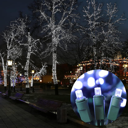 100 Count Cool White -String Lights - 21.6FT LED Christmas Lights, Mini led Lights for Indoor Outdoor Home Holiday Party Wedding Independence Day Decoration