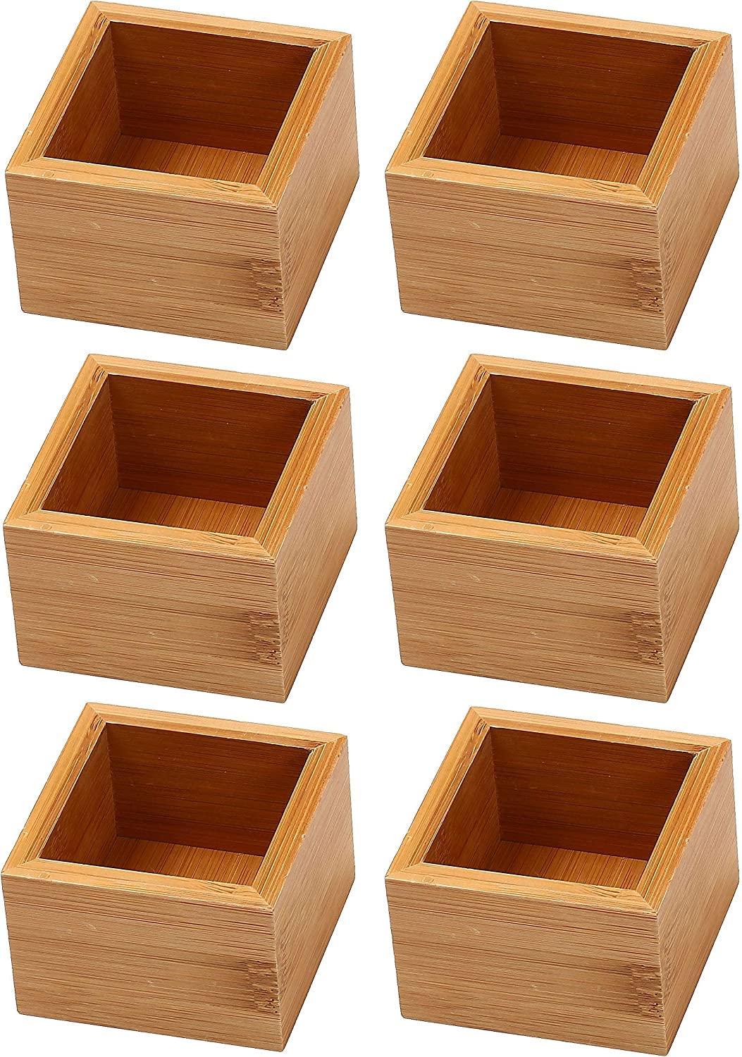 YBM Home Bamboo Drawer Organizer Storage Box for Kitchen Drawer, Junk Drawer, Office, Bedroom
