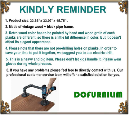 Industrial Pipe Bar Carts/Serving Carts/Kitchen Carts/Wine Rack Carts on Wheels with Shelves - Wood Rolling Carts - Wine Tea Liquor Shelves/Holder - Home Furniture