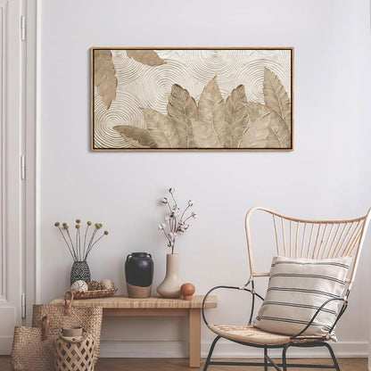 Minimalist & Modern Art for Bedroom Decor Framed Abstract Artwork for Walls Neutral & Contemporary Beige Wall art - Artwork for Living Room and Boho Style Large Abstract Wall Art 20×40IN