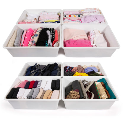 Humble Crew Plastic Storage Bins for Kids, Large Removable Toy Organizer