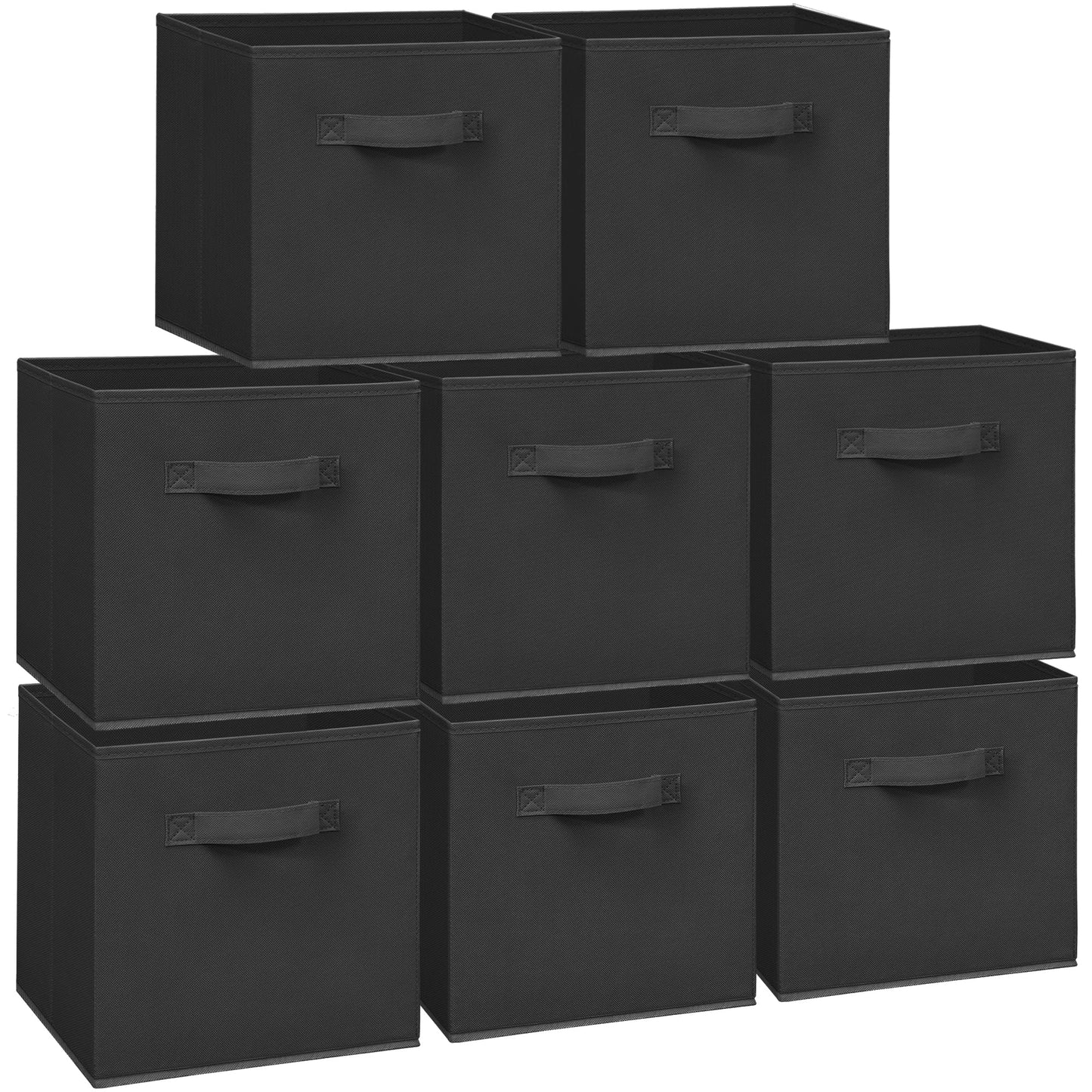11x11 Storage Bins, Set of 8 Storage Cubes, Collapsible Cube Storage Box, Fabric Closet Organizers
