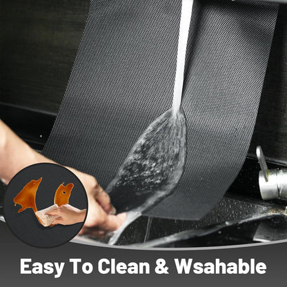 Placemats Set of 6，Non-Slip PVC Weave Table Mats Easy to Clean，Heat Resistant Place Mats for Kitchen Dining Table Decoration Indoor Outdoor，Black