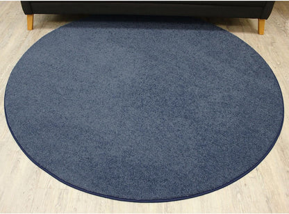 KOECKRITZ Soft and Colorful Kids Classroom Area Rugs (Passes Flammability Pill Test) Many Sizes and Bright Colors to Select from (8' Round, Navy)