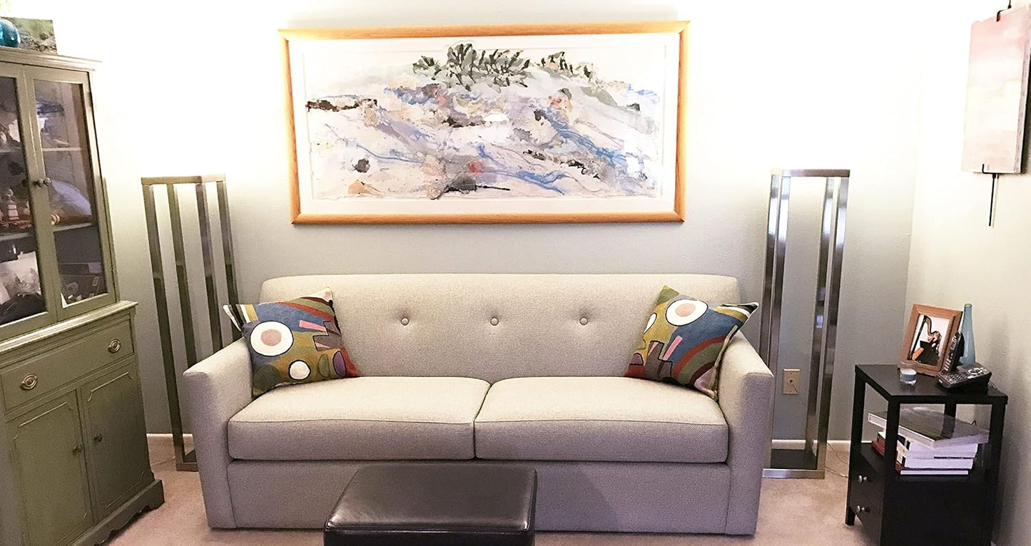 Kandinsky Modern Pillow Cover - Soul II | Mid Century Chair Cushions | Abstract Throw Pillows | Contemporary Pillowcase | Modern Couch Pillows | Hand Embroidered Cushion | Wool Size 18x18