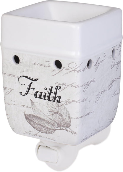 Elanze Designs 2 Pc Set Braver Stronger Smarter, Dream Bigger Ceramic Stoneware Plug-in Tart Oil Wax Warmers