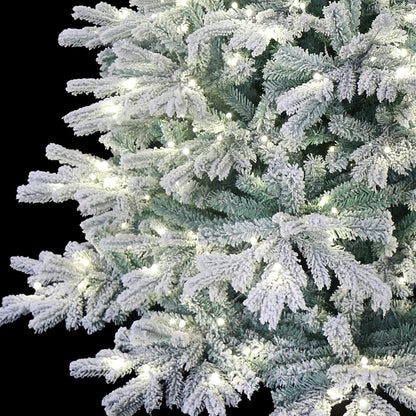5 Foot Pre-lit Snow Angel Blue Spruce Flocked Artificial Christmas Tree (5ft Pre-lit)