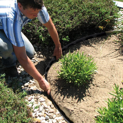 Greaner Edging for Landscaping 2 Inch Tall, 66FT Garden Edger Border, Landscaping Edging Border with 60 Plastic Spikes and 70 Solid Iron Spikes, Flexible Garden Border Edging for Garden Flower Beds