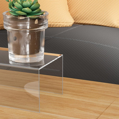 Square Acrylic Display Risers 3pcs, Clear Showcase Shelves for Collectibles, Funko Pop Figures, Perfumes, Cupcake, Candy Dessert - 3''x4''x5''