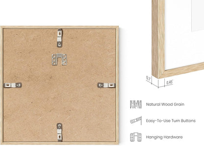 HAUS AND HUES Beige Square Frames Set of 9-8x8