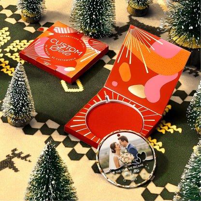 Bemaystar Personalized First Christmas Married Ornaments 2025–Personalized Wedding Gifts for Couples 2025–Bridal Shower Gifts–Just Married Gift for Newlywed Couple