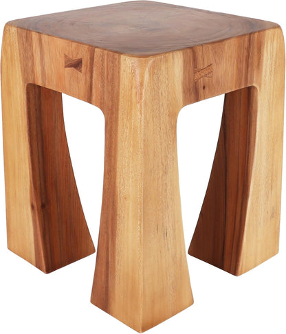 Rutledge & King Wooden End Table - Unique Wooden Side Table - Mid Century Side Table - Small Accent Table - Mid Century Modern
