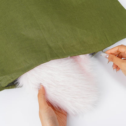 Linen Hanging Laundry Bag, Over The Door Laundry Hamper for Dirty Clothes, Drawstring Closure with Bottom Zipper, Army Green