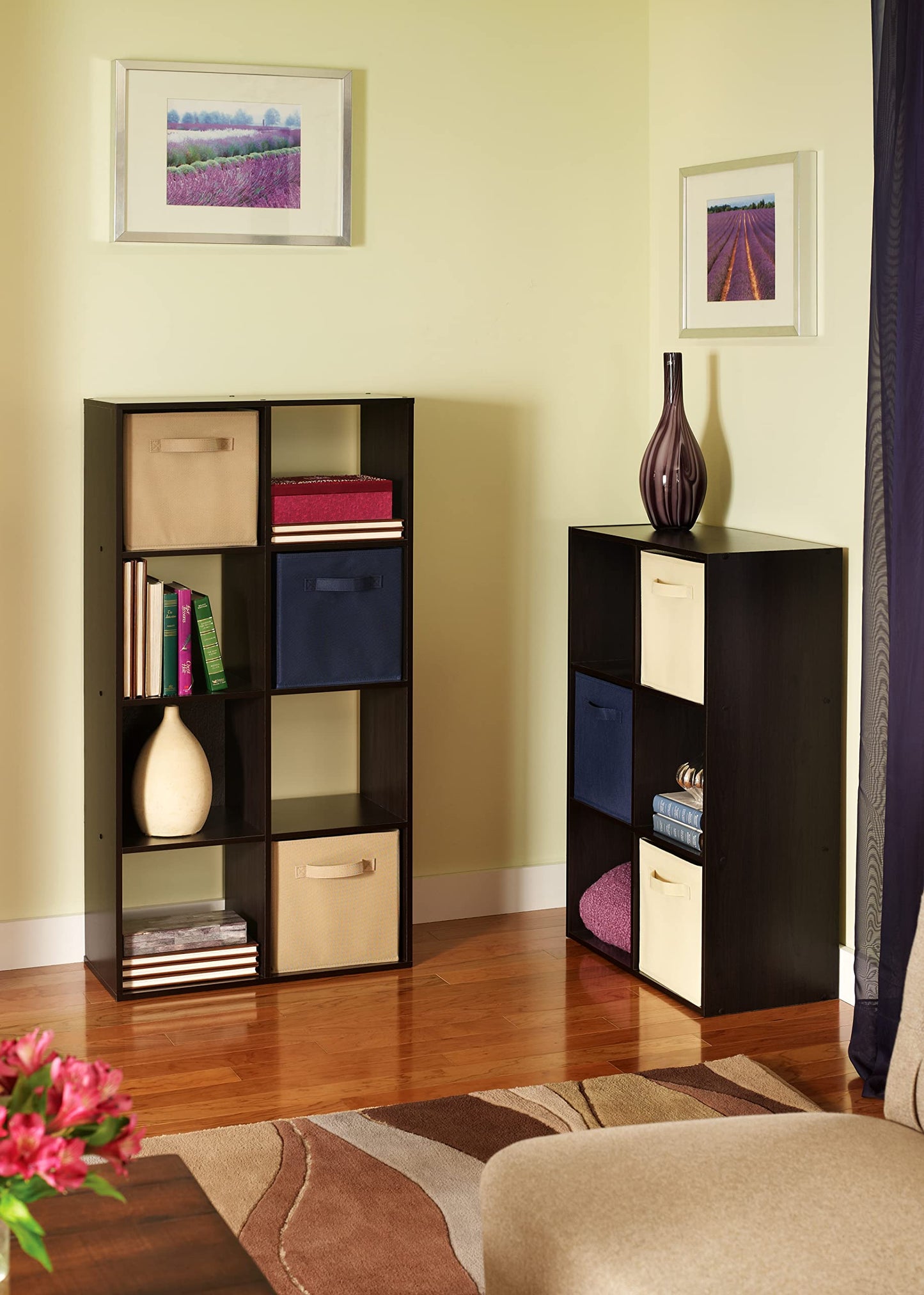 ClosetMaid Cubeicals 8 Cube Storage Shelf Organizer Bookshelf, Stackable, Vertical or Horizontal