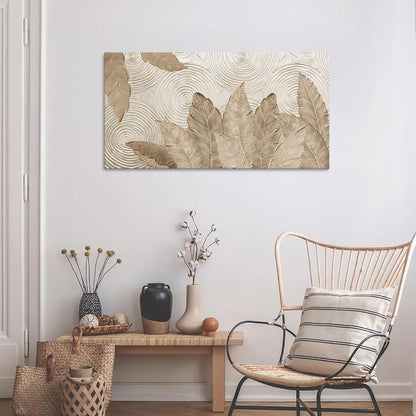 Minimalist & Modern Art for Bedroom Decor Framed Abstract Artwork for Walls Neutral & Contemporary Beige Wall art - Artwork for Living Room and Boho Style Large Abstract Wall Art 20×40IN