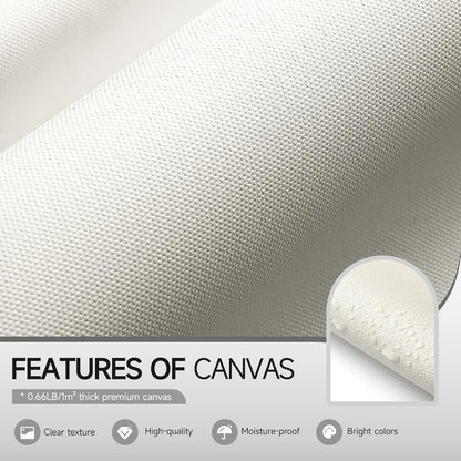 VAN GOGH ART Framed Blue Abstract Starry Night Art Print, 24x36 Inch, Modern Wall Art for Living Room, Bedroom, Office