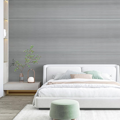 Art3d 4-Pack Glue-On Fine Bar Wainscoting Panel for Interior Wall Decor - 104 x 12 Inch Polystyrene Ultralight Slim Slat Wall Panels for Living Room Bedroom, Poplar