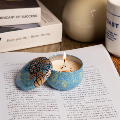 Aromatherapy Soy Candles Gift Set for Women ??4 Pack Scented Candle Set with Lavender, Rose, Jasmine & Freesia, Relaxing Stress Relief Gifts, Mother?™s Day, Christmas,Small Candles for Gifts