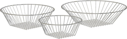 Deco Brothers Hanging Fruit Basket, 3-Tier, Chrome