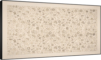 SIGNWIN 30"x60" Extra Large Framed Wall Art Vintage Botanical Sketch with Detailed Floral Pattern, Classic Nature Illustration for Home Living Room Bedroom Decor (Frame Assembly Required)