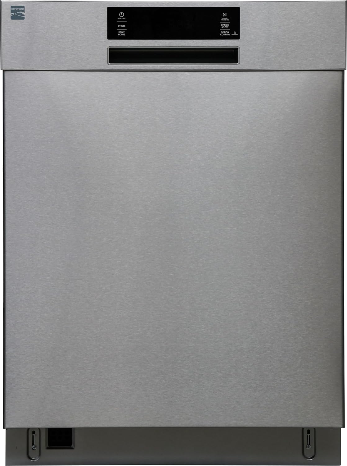 Kenmore 24" Built-in Stainless Steel Tub Dishwasher EasyFlex 3rd, SmartWash, UltraWash Plus, TurboDry, and Adjustable Rack, Energy Star Certified, Fingerprint Resistant