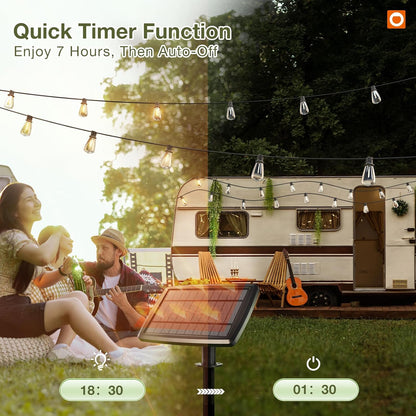 addlon 102(96+6) FT Solar String Lights Waterproof,Patio Light Solar Powered with Remote & USB Port 3 Modes, 30+2 LED Shatterproof Bulbs Outdoor Lighting for Camping Backyard Garden