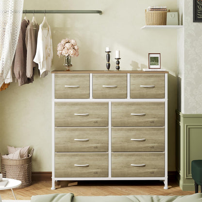 OLIXIS 9 Drawer Tall Dresser for Bedroom, Closet Organizers and Storage