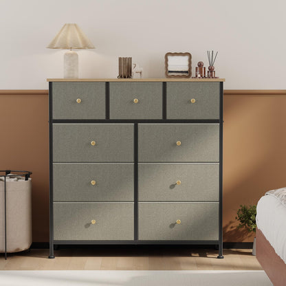 OLIXIS 9 Drawer Tall Dresser for Bedroom, Closet Organizers and Storage