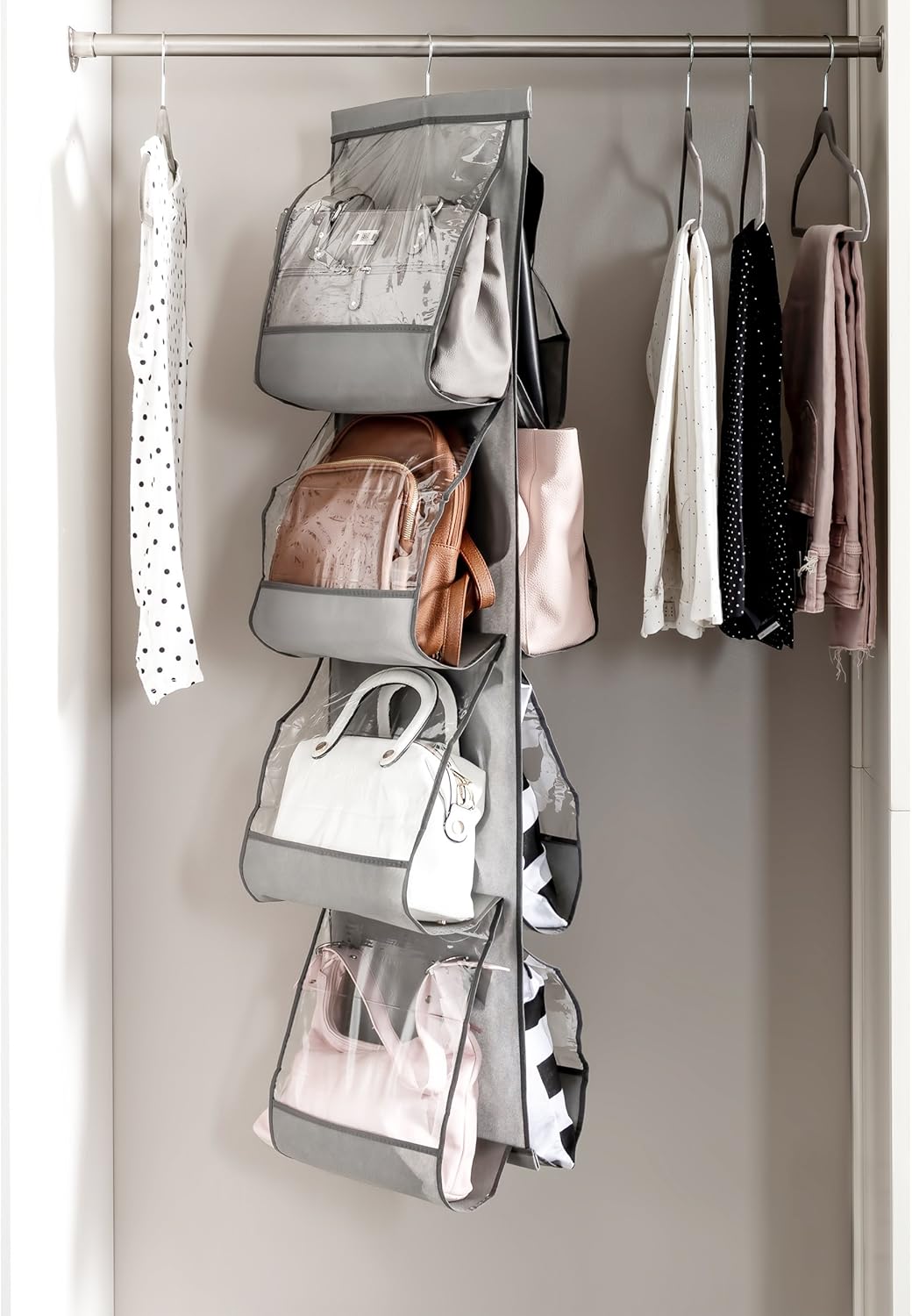 SNSLXH Closet Clear Handbag Organizer