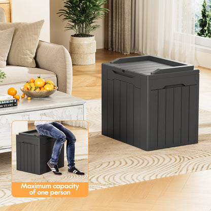 YESHOMY 30 Gal Plastic Storage Bins with Lid Stackable Box Organizers for Living Room, Office