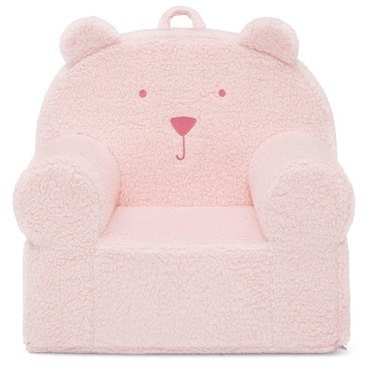 GAP babyGap Sherpa Bear Chair - Greenguard Gold Certified, Blush