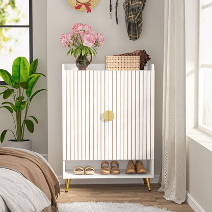 Tribesigns Shoe Cabinet with Doors, 6-Tier Shoe Storage for Entryway