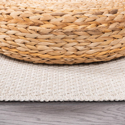 CAMILSON Easy Jute Rug 9x12, Indoor Outdoor Off-White Farmhouse Area Rugs for Living Room Patio and Kitchen Rug, Solid Woven Design, Easy-Cleaning, Washable Outside Carpet Alfombras (9 x 12)