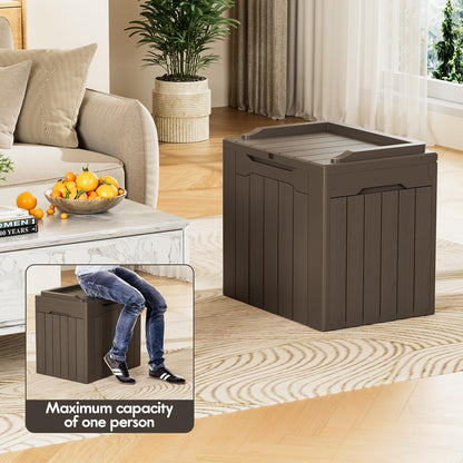 YESHOMY 30 Gal Plastic Storage Bins with Lid Stackable Box Organizers for Living Room, Office
