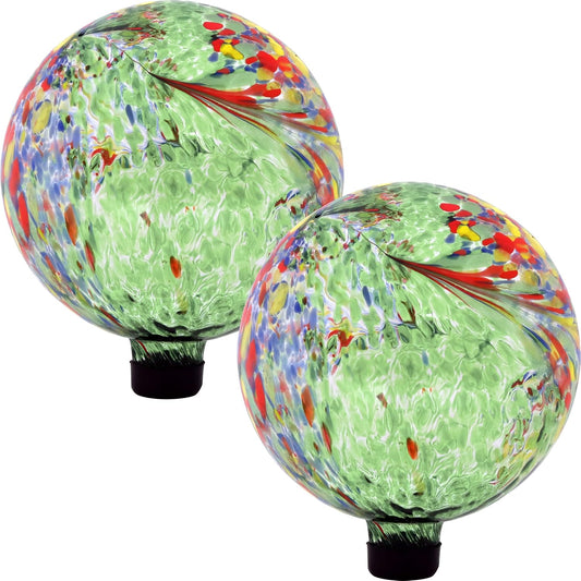 Sunnydaze 10-Inch Gazing Ball for Garden - Glass Gazing Globe for Outside - Garden Orb Yard Decor
