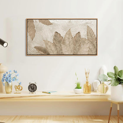 Minimalist & Modern Art for Bedroom Decor Framed Abstract Artwork for Walls Neutral & Contemporary Beige Wall art - Artwork for Living Room and Boho Style Large Abstract Wall Art 20×40IN
