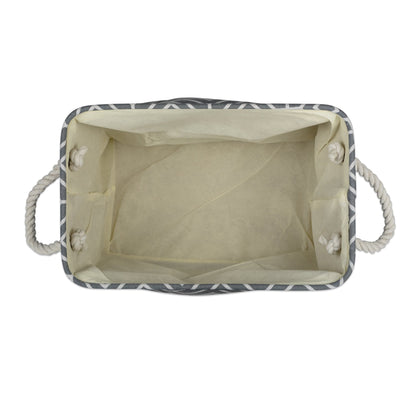 DII Collapsible Polyester Storage Bin, Stained Glass, Gray, Large Rectangle